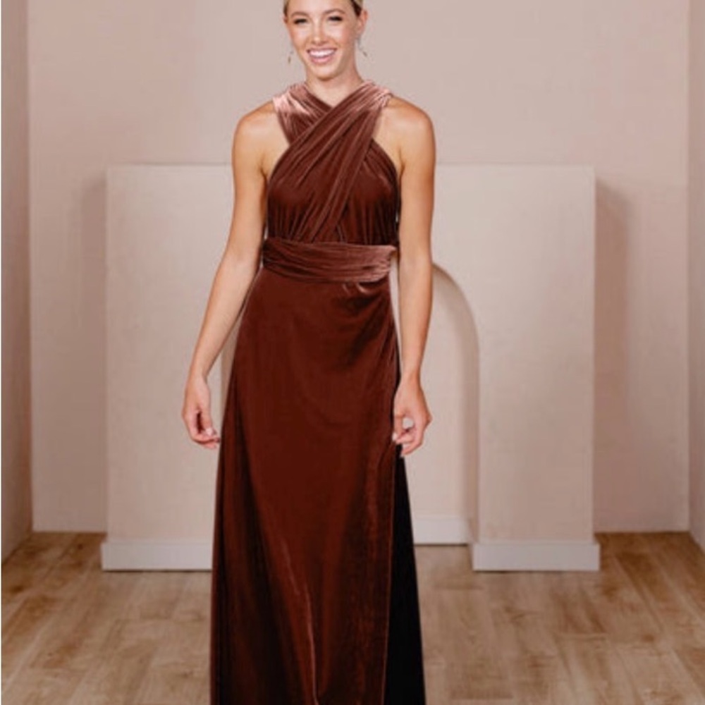 Revelry Micah Convertible Velvet Dress